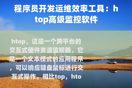 程序员开发运维效率工具：htop高级监控软件