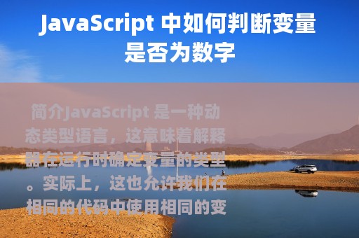 JavaScript 中如何判断变量是否为数字