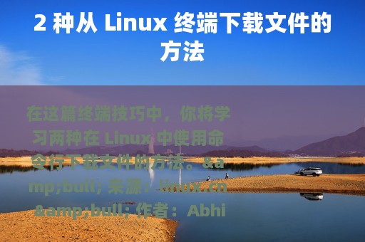 2 种从 Linux 终端下载文件的方法