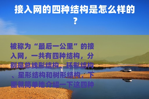 接入网的四种结构是怎么样的？