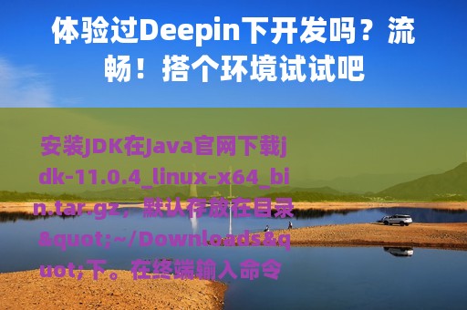 体验过Deepin下开发吗？流畅！搭个环境试试吧