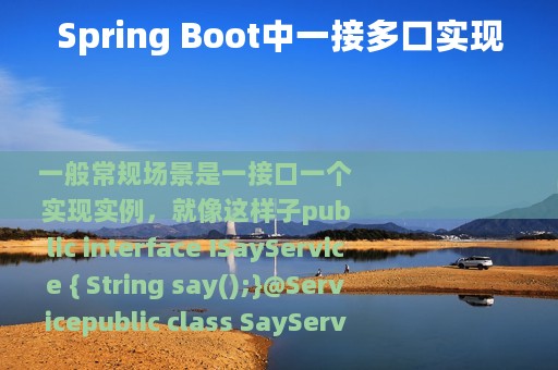 Spring Boot中一接多口实现