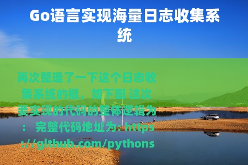 Go语言实现海量日志收集系统