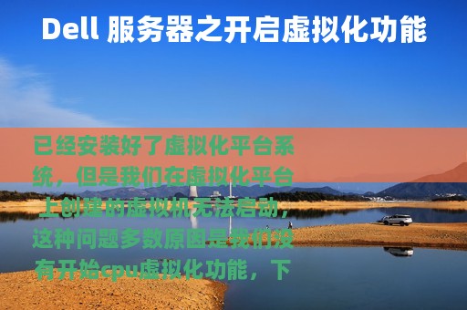 Dell 服务器之开启虚拟化功能