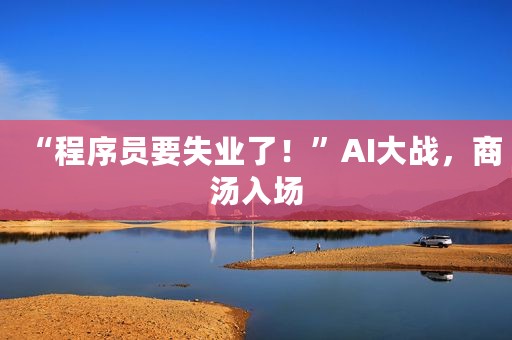 “程序员要失业了！”AI大战，商汤入场