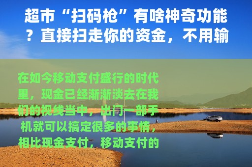 超市“扫码枪”有啥神奇功能？直接扫走你的资金，不用输入密码