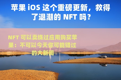 苹果 iOS 这个重磅更新，救得了退潮的 NFT 吗？