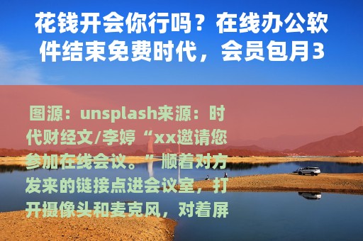 花钱开会你行吗？在线办公软件结束免费时代，会员包月30元