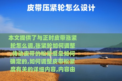 皮带压紧轮怎么设计
