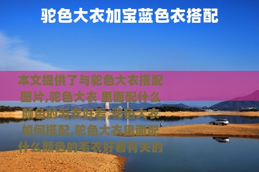 驼色大衣加宝蓝色衣搭配