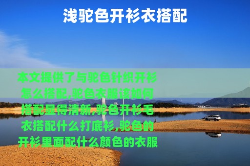 浅驼色开衫衣搭配