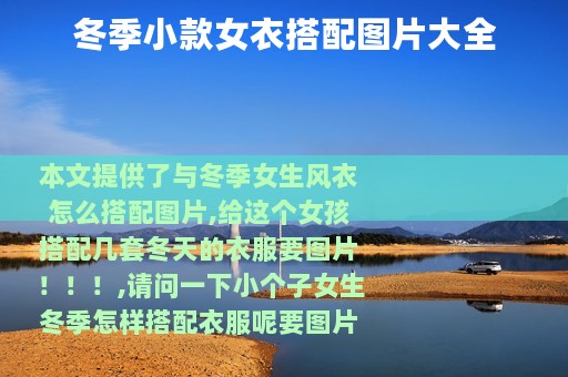 冬季小款女衣搭配图片大全