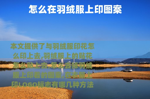 怎么在羽绒服上印图案