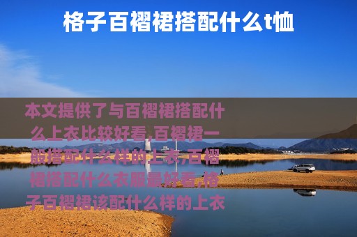 格子百褶裙搭配什么t恤