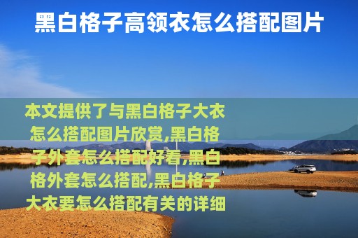 黑白格子高领衣怎么搭配图片