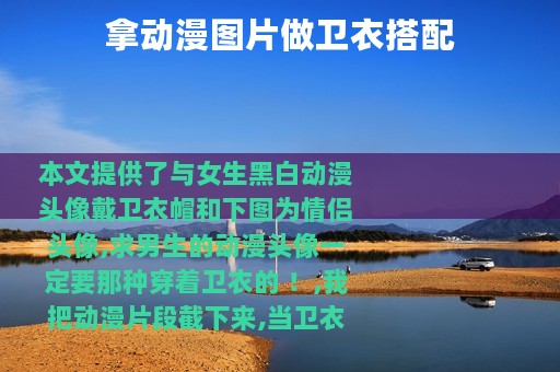 拿动漫图片做卫衣搭配