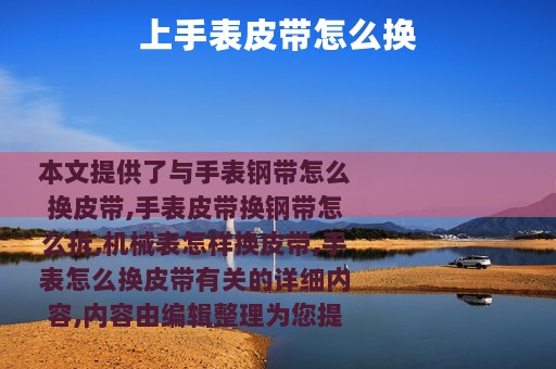 上手表皮带怎么换