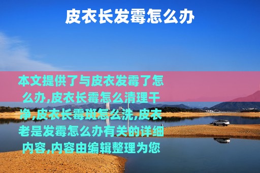 皮衣长发霉怎么办