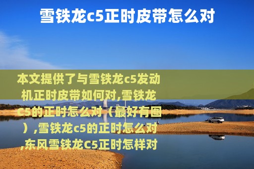 雪铁龙c5正时皮带怎么对