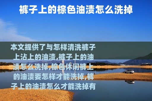 裤子上的棕色油渍怎么洗掉
