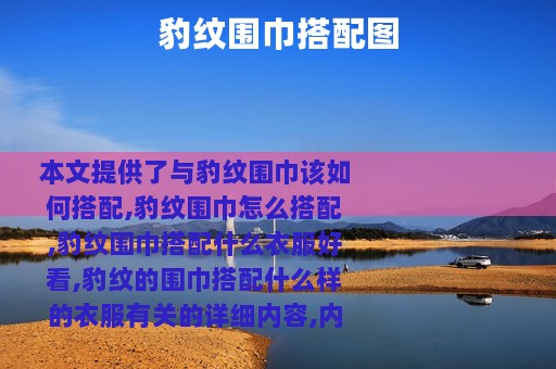 豹纹围巾搭配图