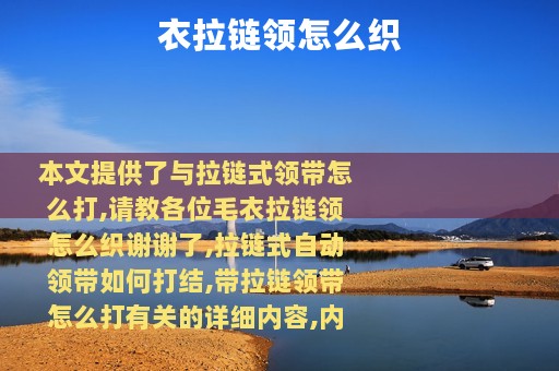 衣拉链领怎么织