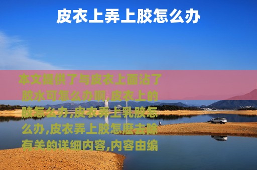 皮衣上弄上胶怎么办
