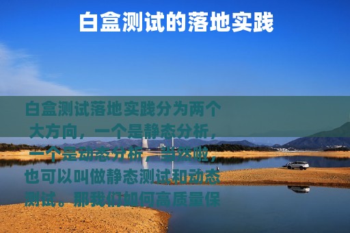 白盒测试的落地实践