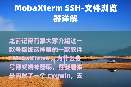 MobaXterm SSH-文件浏览器详解