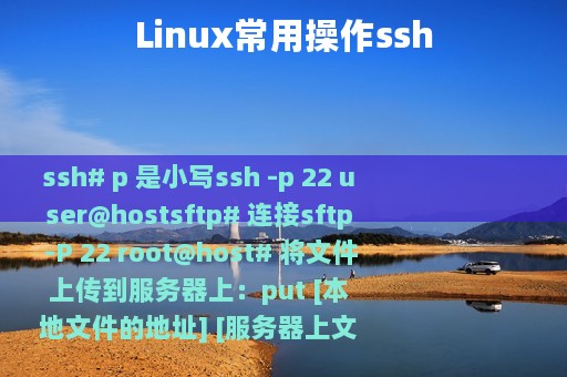 Linux常用操作ssh