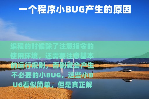 一个程序小BUG产生的原因