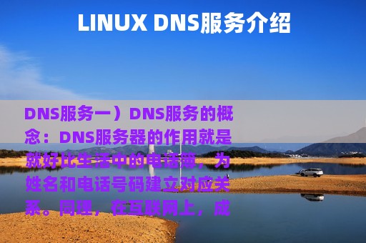 LINUX DNS服务介绍