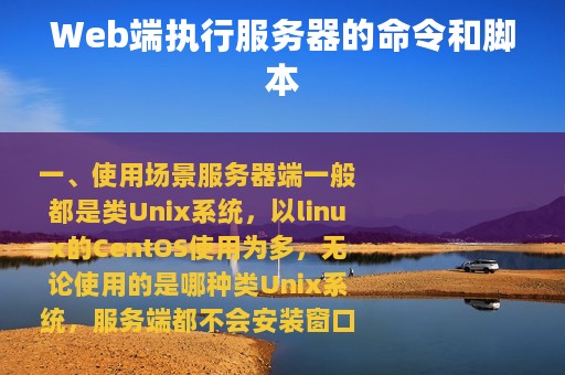 Web端执行服务器的命令和脚本