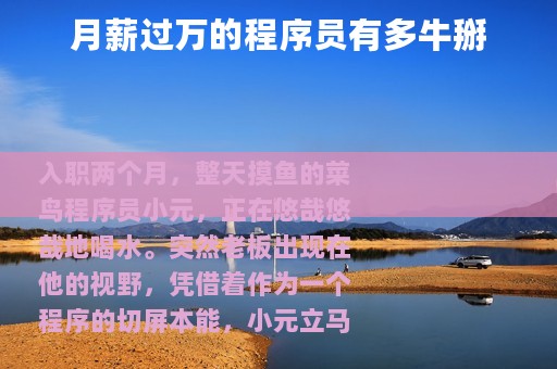 月薪过万的程序员有多牛掰