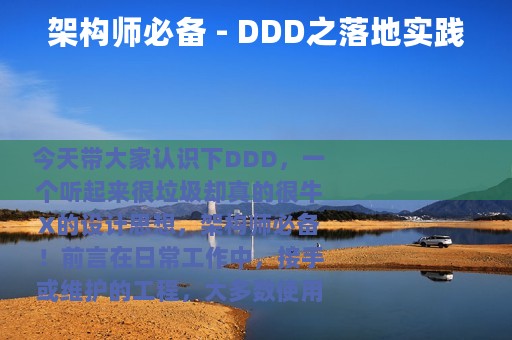 架构师必备 - DDD之落地实践