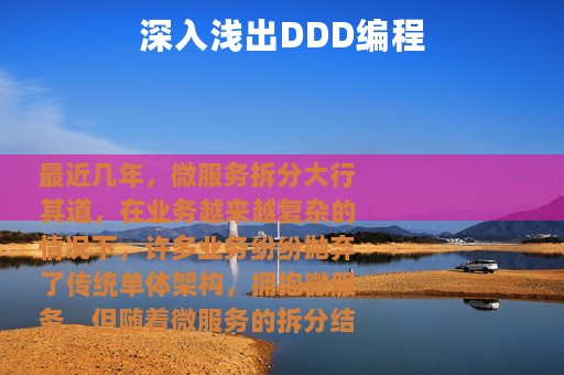 深入浅出DDD编程