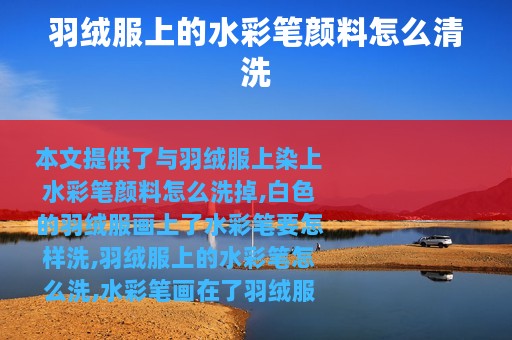 羽绒服上的水彩笔颜料怎么清洗