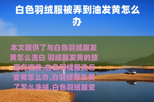 白色羽绒服被弄到油发黄怎么办