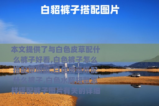 白貂裤子搭配图片