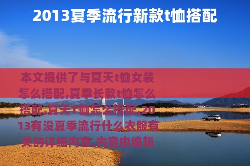 2013夏季流行新款t恤搭配