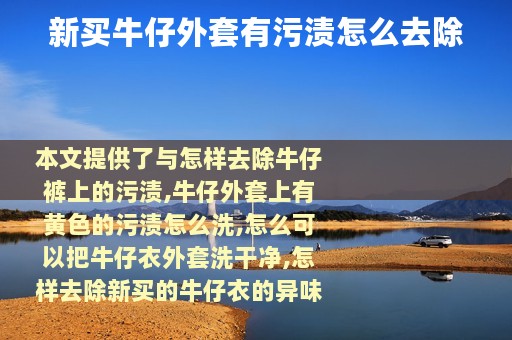 新买牛仔外套有污渍怎么去除
