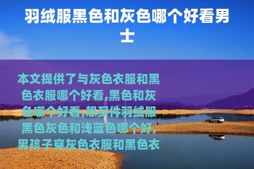 羽绒服黑色和灰色哪个好看男士