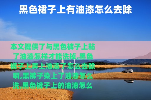 黑色裙子上有油漆怎么去除