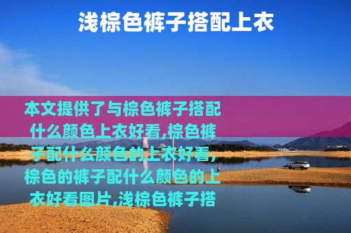浅棕色裤子搭配上衣