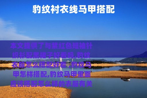 豹纹衬衣线马甲搭配