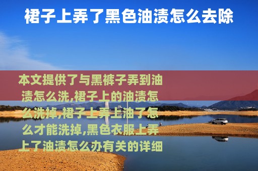 裙子上弄了黑色油渍怎么去除