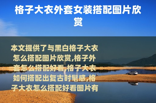 格子大衣外套女装搭配图片欣赏