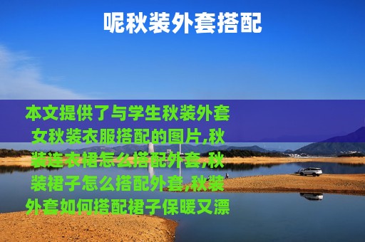 呢秋装外套搭配