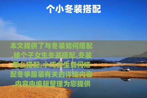 个小冬装搭配
