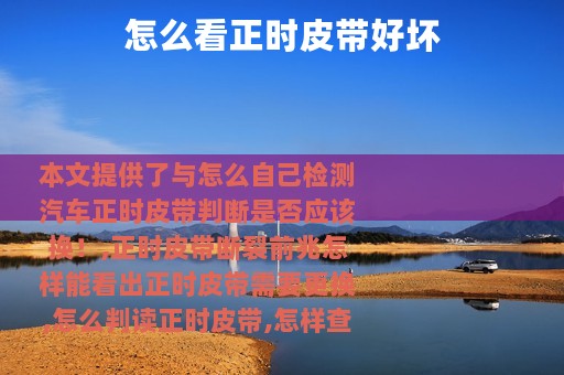 怎么看正时皮带好坏